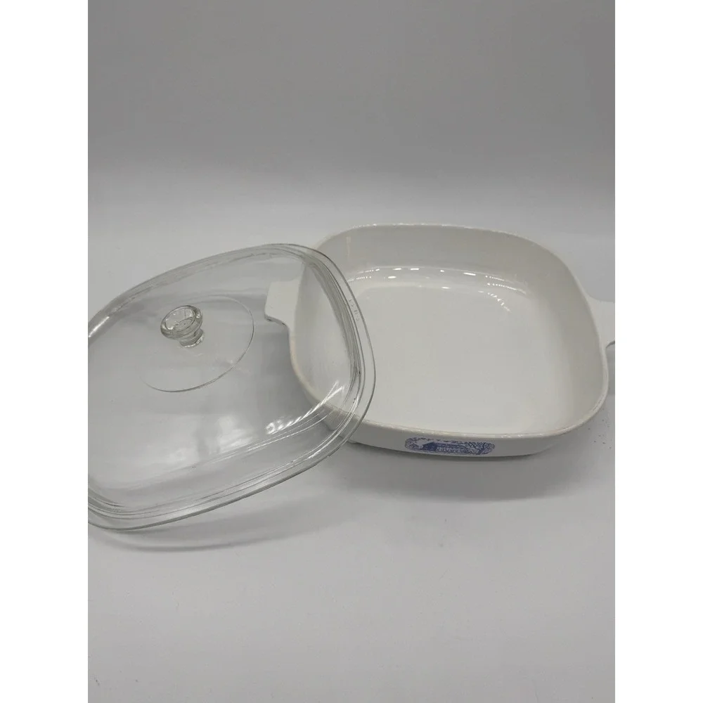 Corning Ware Browning‎ Skillet for Amana Radarange Microwave Oven w/ Pyrex Lid